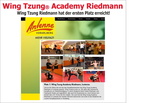Wing Tzung Academy Riedmann, Lustenau hat den ersten Platz erreicht! 